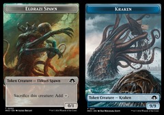 Eldrazi Spawn (2) // Kraken (11) Token - Foil